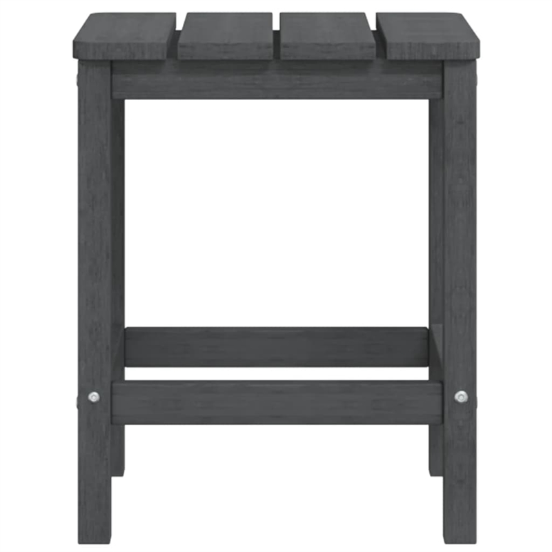 vidaXL Small Garden Table in Anthracite/Gray