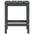 vidaXL Small Garden Table in Anthracite/Gray