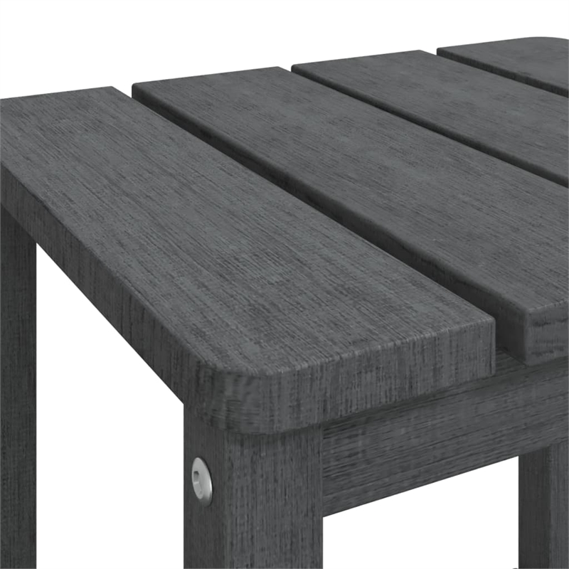 vidaXL Small Garden Table in Anthracite/Gray