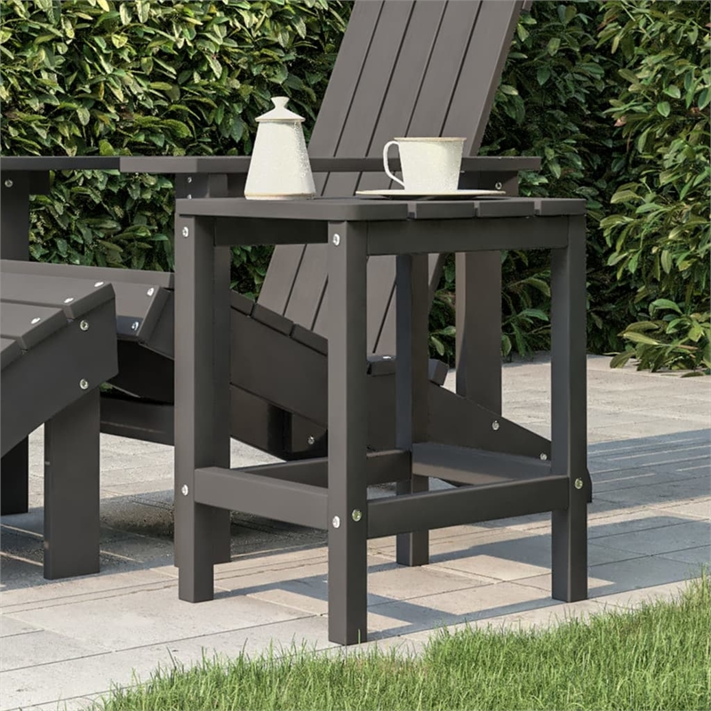 vidaXL Small Garden Table in Anthracite/Gray
