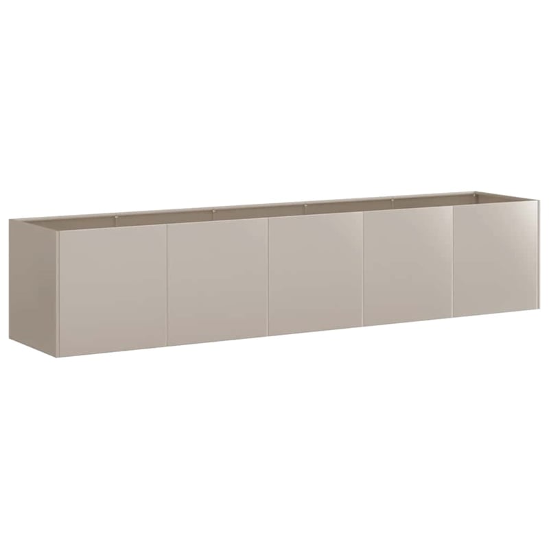 vidaXL Large Steel Garden Planter in Rusty