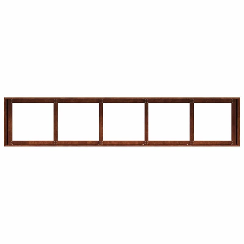vidaXL Large Steel Garden Planter in Rusty