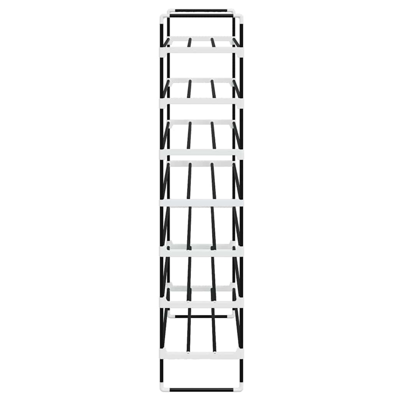 vidaXL Metal and Plastic Large Shoe Rack in Black