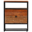 vidaXL Solid Reclaimed Wood Small Bedside Cabinet in Multicolor