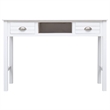 vidaXL Solid Paulownia Wood Desk in White