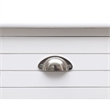vidaXL Solid Paulownia Wood Desk in White