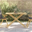 vidaXL Foldable Garden Table in Natural