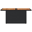 vidaXL Acacia Wood Garden Table in Black