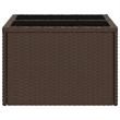 vidaXL PE rattan Garden Table in Brown
