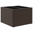 vidaXL PE rattan Garden Table in Brown