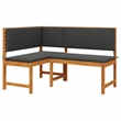 vidaXL Solid Acacia Wood Garden Chair in Brown