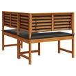 vidaXL Solid Acacia Wood Garden Chair in Brown
