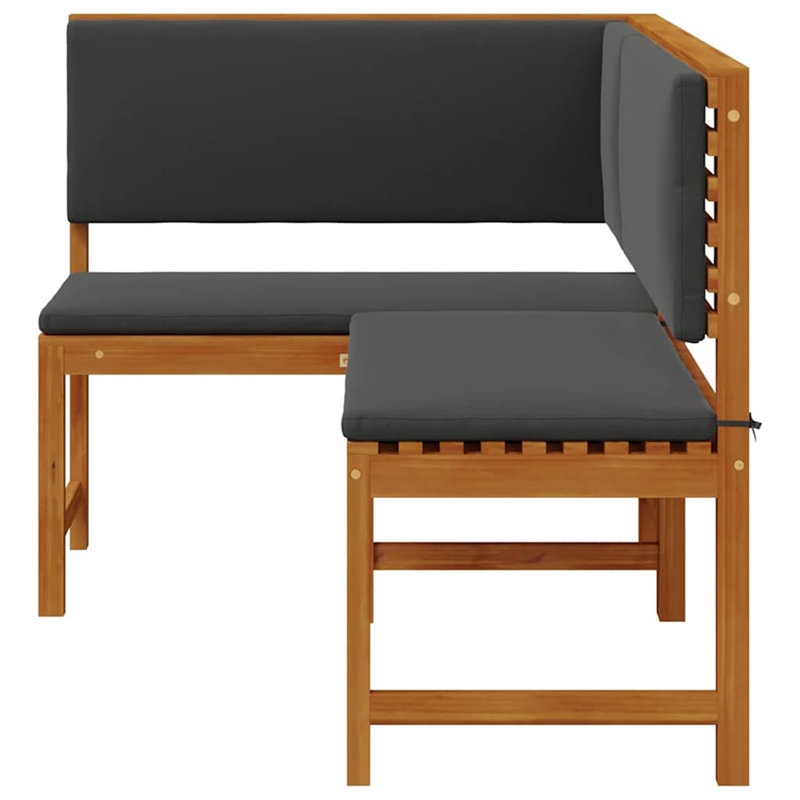 vidaXL Solid Acacia Wood Garden Chair in Brown