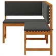 vidaXL Solid Acacia Wood Garden Chair in Brown