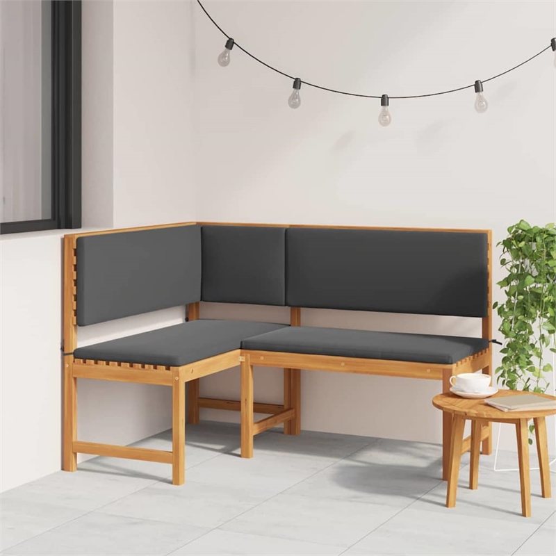 vidaXL Solid Acacia Wood Garden Chair in Brown