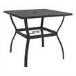 vidaXL Powder-Coated Steel Garden Table in Anthracite