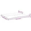 vidaXL Garden Bench Cushion in Light blue (Set of 2)