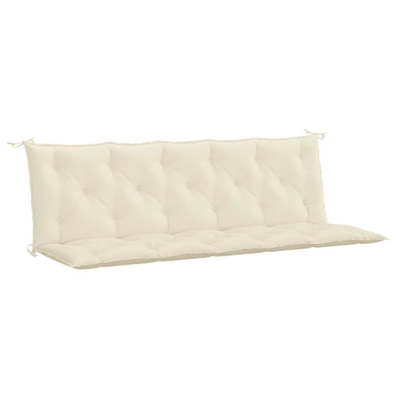 vidaXL Garden Bench Cushion in Cream White (Set of 2)