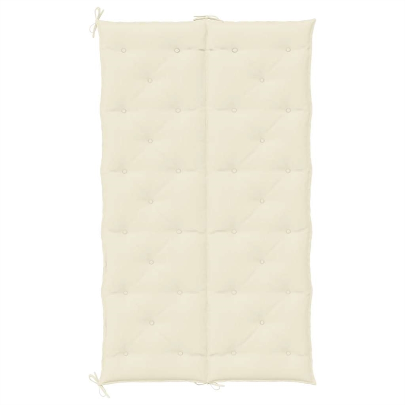 vidaXL Garden Bench Cushion in Cream White (Set of 2)