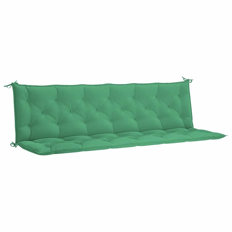 vidaXL Garden Bench Cushion in Green (Set of 2)