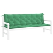 vidaXL Garden Bench Cushion in Green (Set of 2)