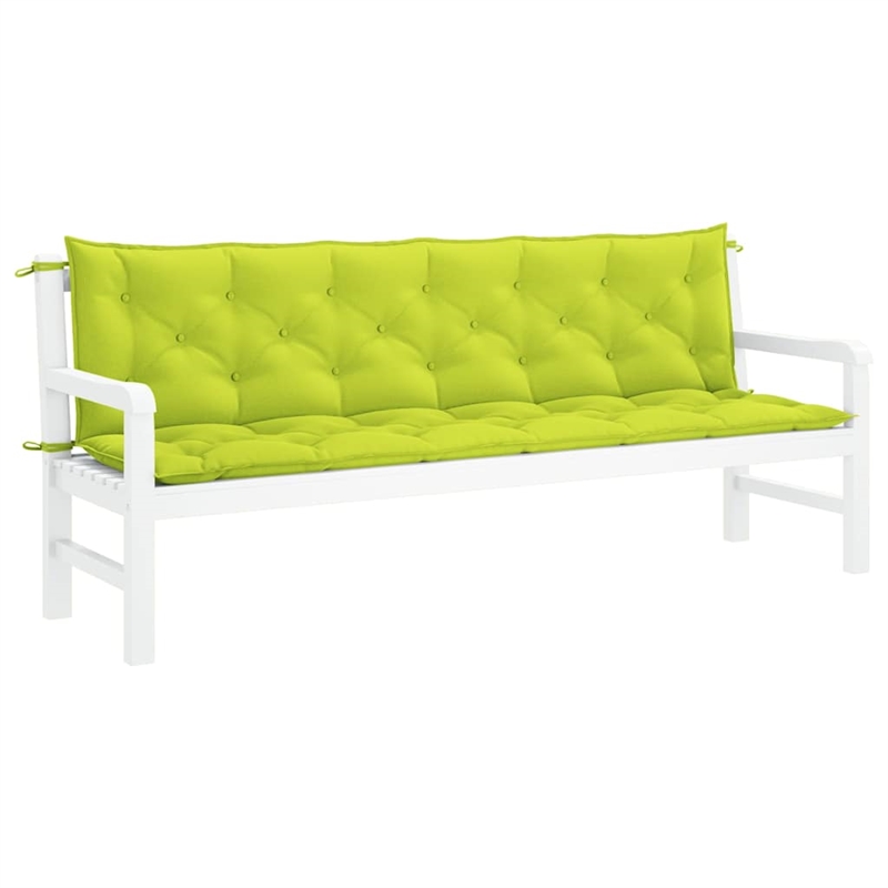 vidaXL Garden Bench Cushion in Bright Green (Set of 2)