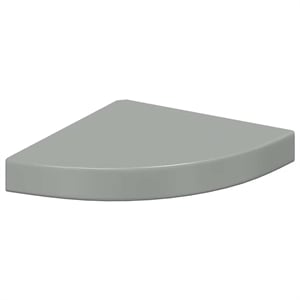 vidaXL MDF and Metal Corner Shelf in Gray Honeycomb
