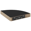 vidaXL MDF & Metal Wall Mounted Corner Shelf in Black Honeycomb