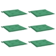 vidaXL Chair Cushion in Green (Set of 6)