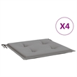vidaXL Chair Cushion in Gray (Set of 4)