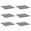vidaXL Chair Cushion in Gray (Set of 6)