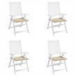 vidaXL Chair Cushion in Beige (Set of 4)