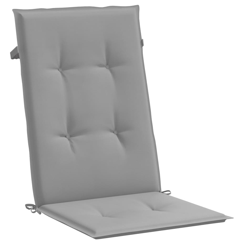 vidaXL Highback Chair Cushion in Gray (Set of 6))