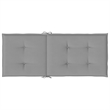 vidaXL Highback Chair Cushion in Gray (Set of 6))
