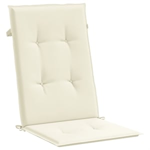 vidaXL Highback Chair Cushion in Cream (Set of 6)