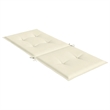 vidaXL Highback Chair Cushion in Cream (Set of 6)