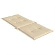 vidaXL Highback Chair Cushion in Beige (Set of 6)