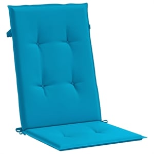 vidaXL Highback Chair Cushion in Blue (Set of 6)