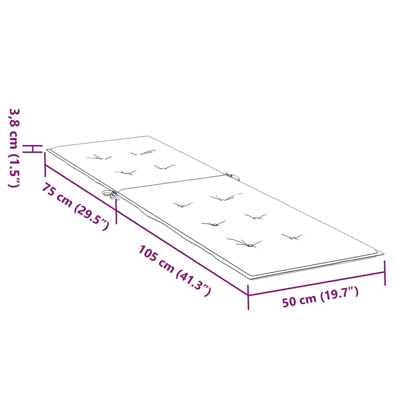 vidaXL Deck Chair Cushion in Green