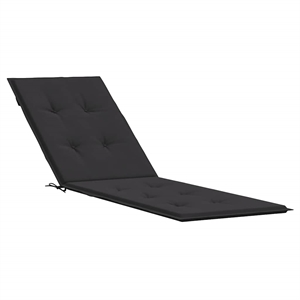 vidaXL Deck Chair Cushion in Black