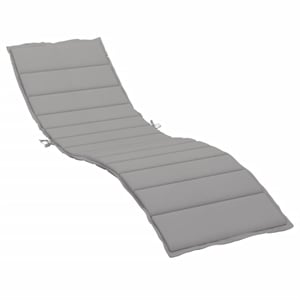 vidaXL Sun Lounger Cushion in Gray