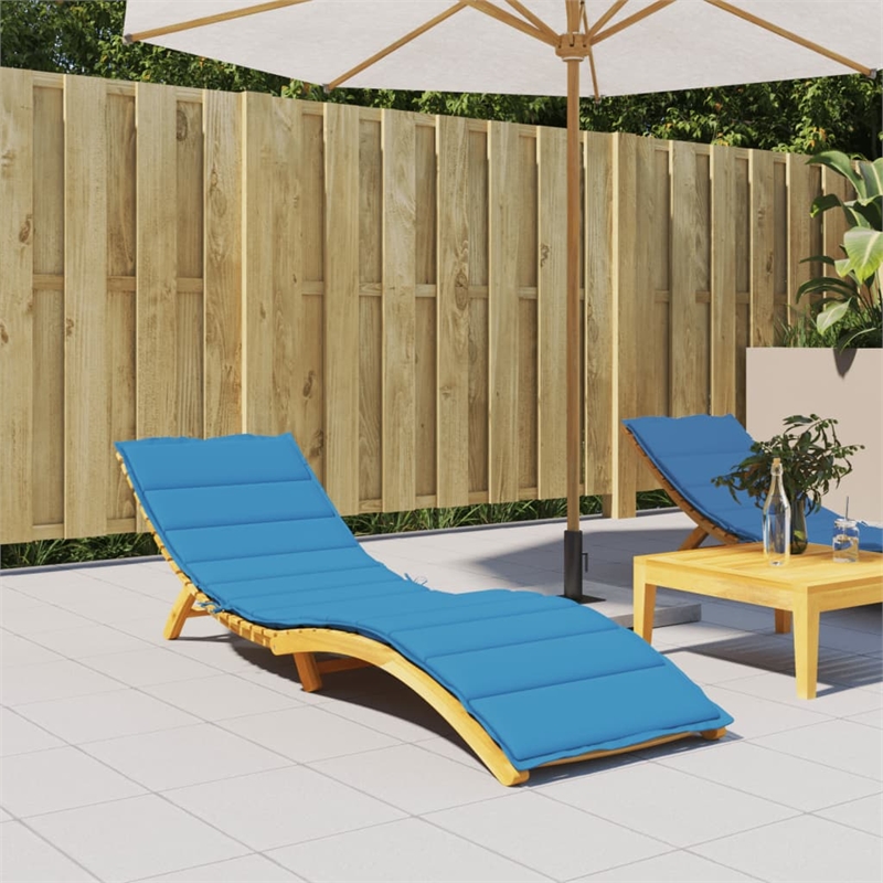 vidaXL Sun Lounger Cushion in Blue
