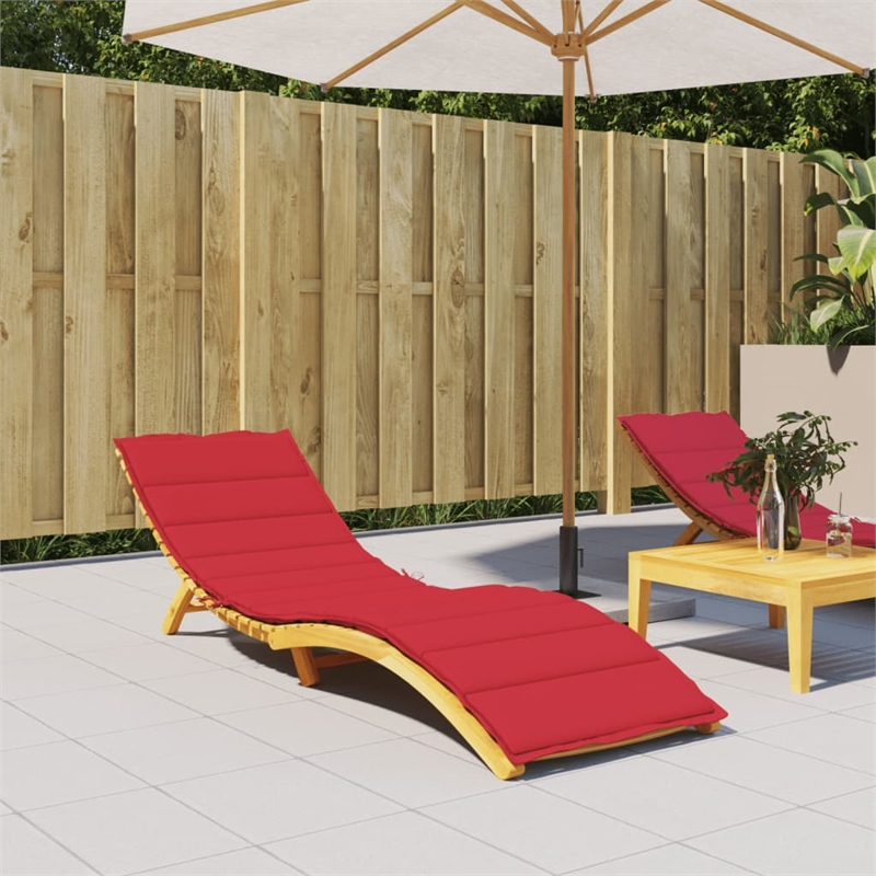vidaXL Sun Lounger Cushion in Red