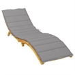 vidaXL Sun Lounger Cushion in Gray