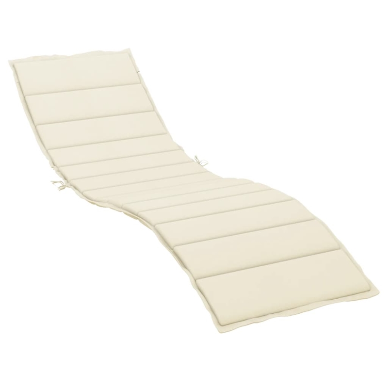 vidaXL Sun Lounger Cushion in Cream