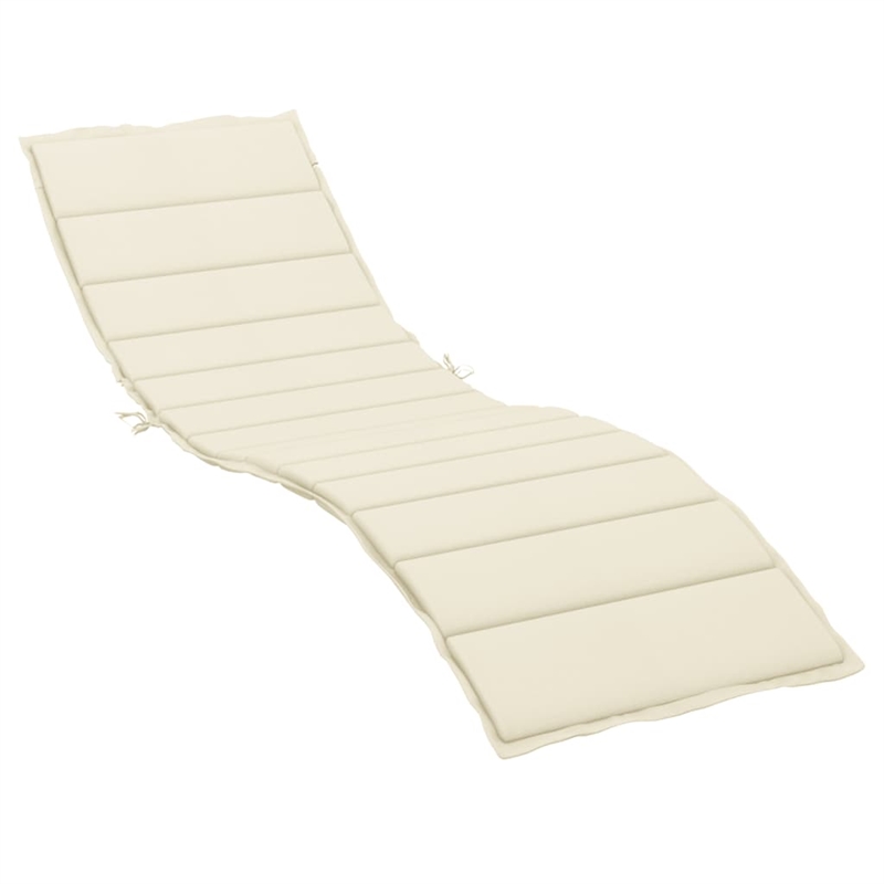 vidaXL Sun Lounger Cushion in Cream