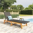 vidaXL Rattan Sun Lounger in Black and Brown