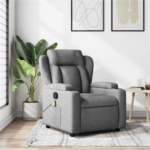 vidaXL Massage Recliner Chair in Dark Gray