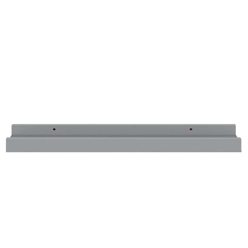 vidaXL MDF Frame Ledge Shelf in Gray (Set of 2)