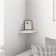 vidaXL MDF & Metal Wall Mounted Corner Shelf in Oak and White Honeycomb
